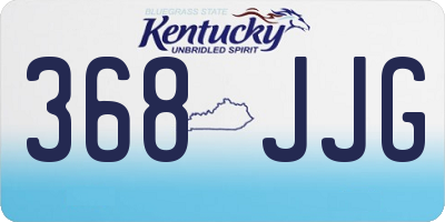 KY license plate 368JJG