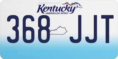 KY license plate 368JJT