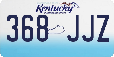 KY license plate 368JJZ
