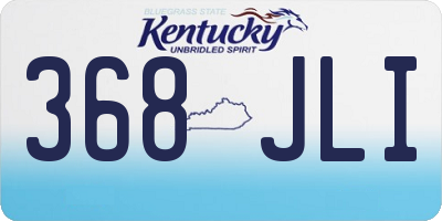KY license plate 368JLI