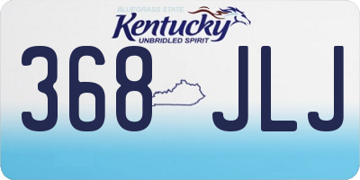 KY license plate 368JLJ