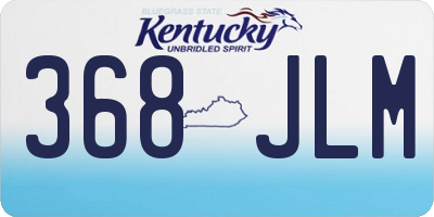 KY license plate 368JLM
