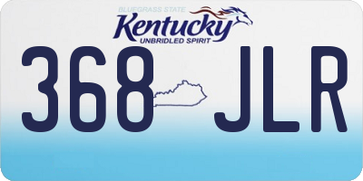KY license plate 368JLR