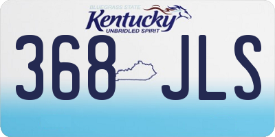 KY license plate 368JLS