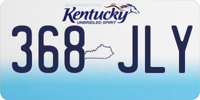KY license plate 368JLY