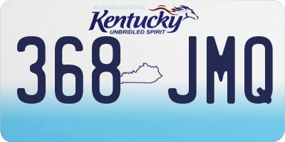 KY license plate 368JMQ