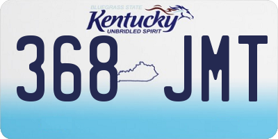 KY license plate 368JMT