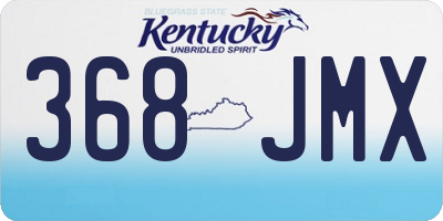KY license plate 368JMX