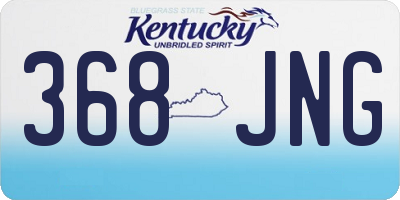 KY license plate 368JNG