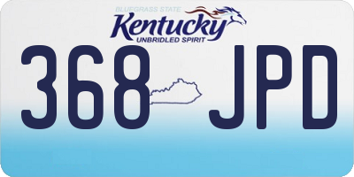 KY license plate 368JPD