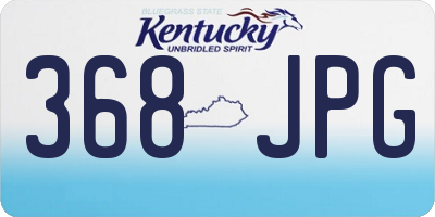 KY license plate 368JPG