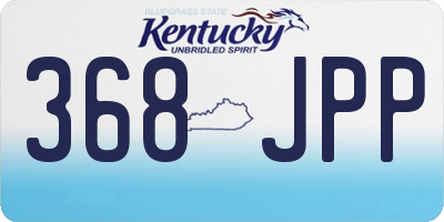 KY license plate 368JPP