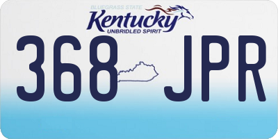 KY license plate 368JPR