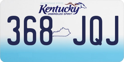 KY license plate 368JQJ