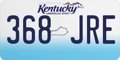 KY license plate 368JRE