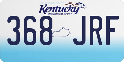 KY license plate 368JRF