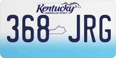 KY license plate 368JRG