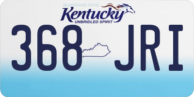 KY license plate 368JRI