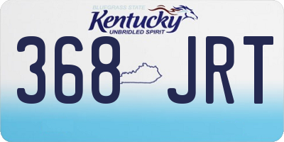 KY license plate 368JRT