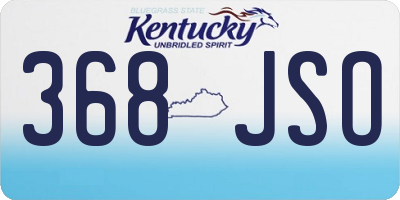 KY license plate 368JSO