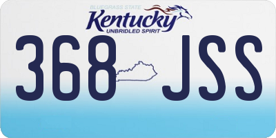 KY license plate 368JSS