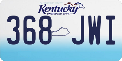 KY license plate 368JWI