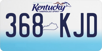 KY license plate 368KJD
