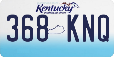KY license plate 368KNQ