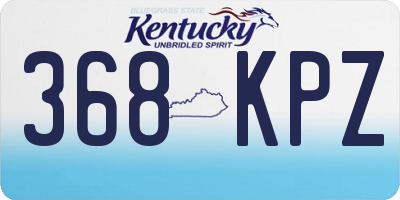 KY license plate 368KPZ