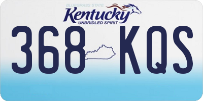 KY license plate 368KQS