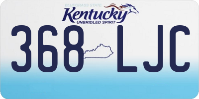 KY license plate 368LJC