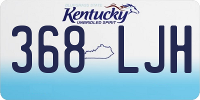 KY license plate 368LJH
