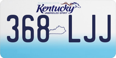 KY license plate 368LJJ