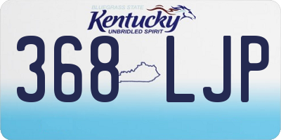KY license plate 368LJP