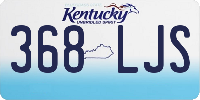 KY license plate 368LJS