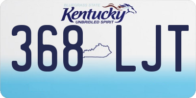 KY license plate 368LJT