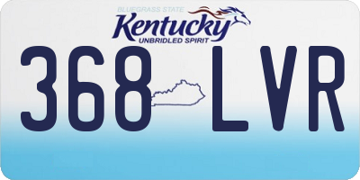 KY license plate 368LVR