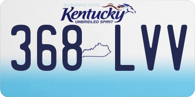 KY license plate 368LVV