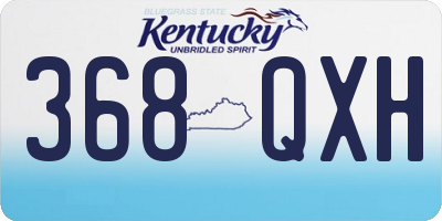 KY license plate 368QXH
