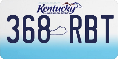 KY license plate 368RBT