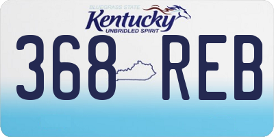 KY license plate 368REB