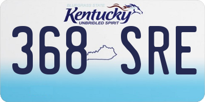 KY license plate 368SRE