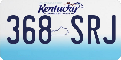 KY license plate 368SRJ