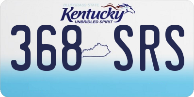 KY license plate 368SRS