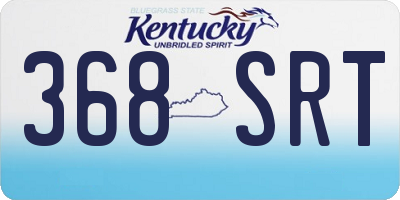 KY license plate 368SRT