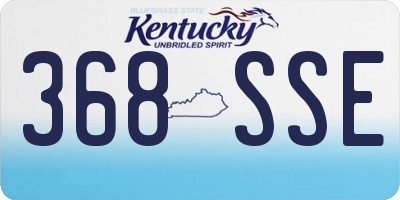 KY license plate 368SSE