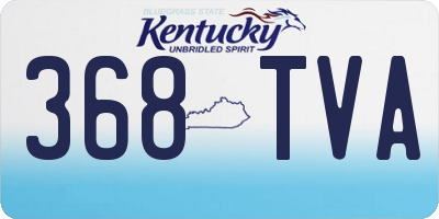 KY license plate 368TVA