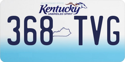 KY license plate 368TVG