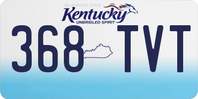 KY license plate 368TVT
