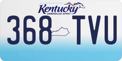 KY license plate 368TVU
